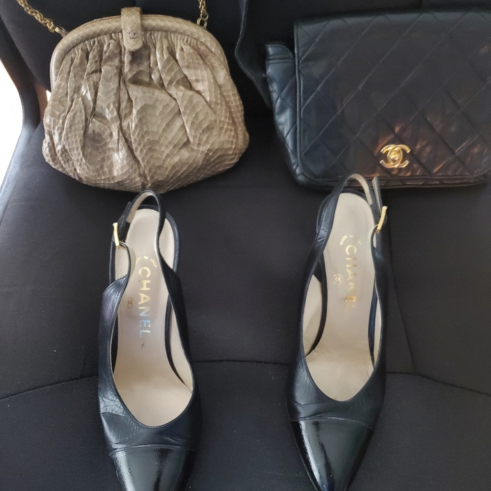 Chanel sling backs